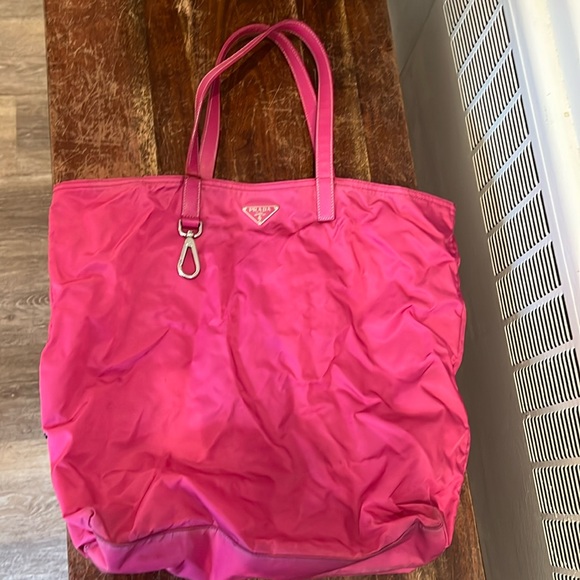 Pink Prada tote